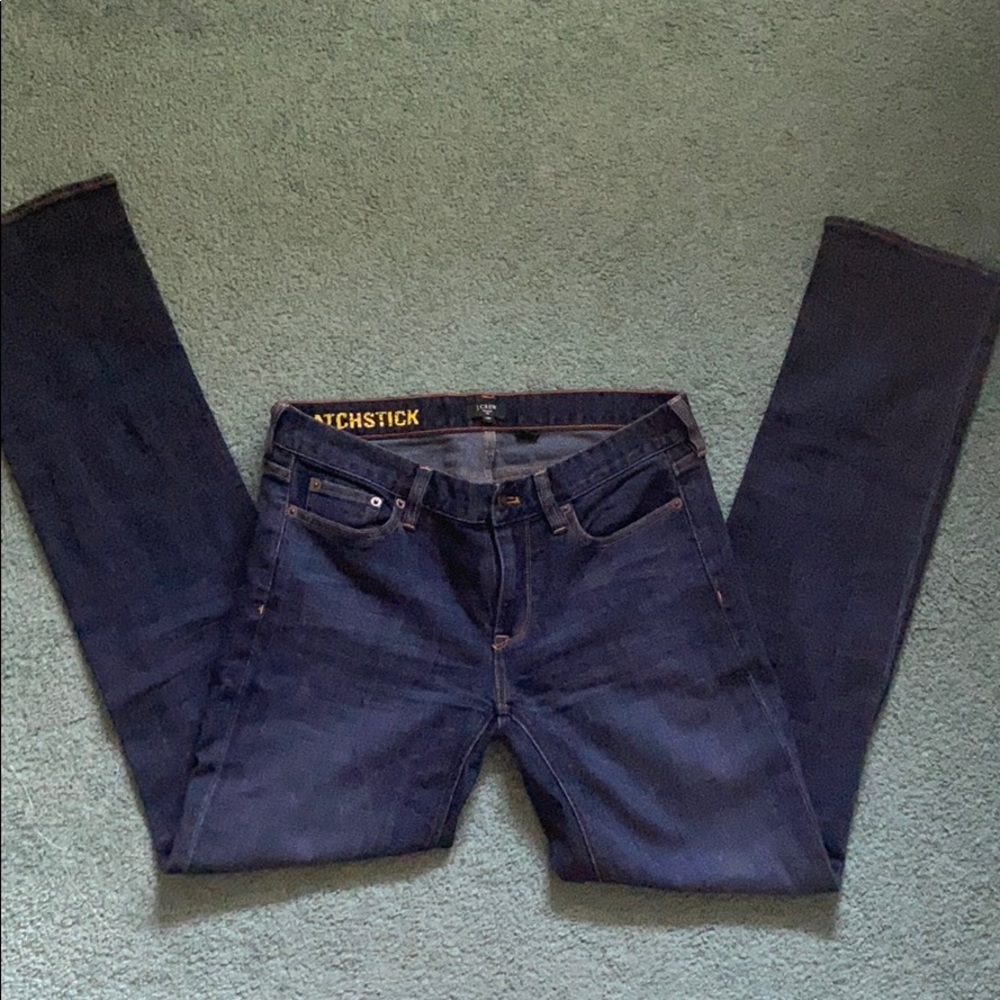 Jcrew bootleg dark jeans